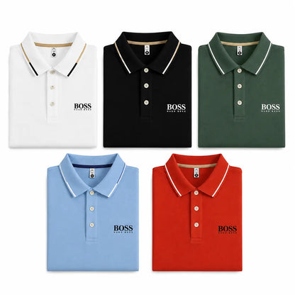 Men's Polo Set [Buy 2, Get 5 + Free Wacth]