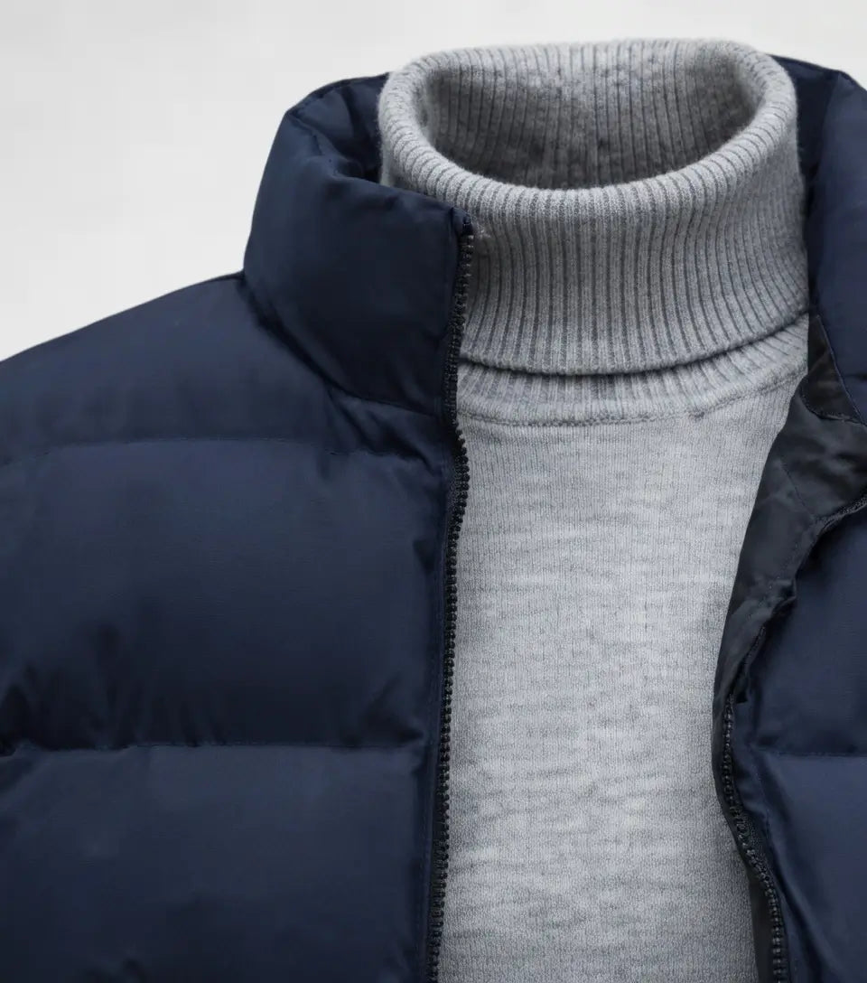 [60% OFF] Puffer Vest + Free Turtleneck Sweater