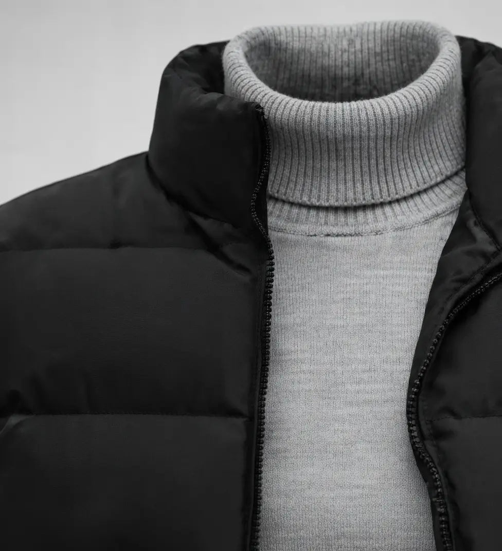 [60% OFF] Puffer Vest + Free Turtleneck Sweater
